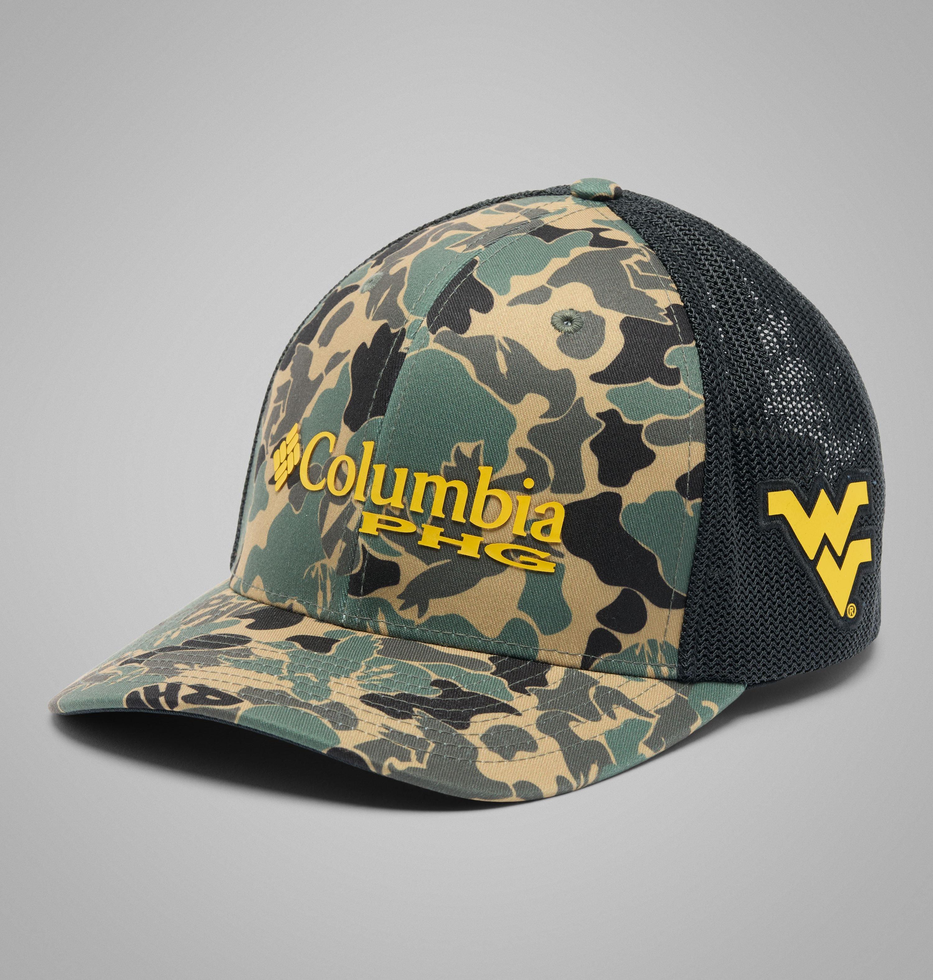 Collegiate PHG Camo Mesh Ball Cap - West Virginia