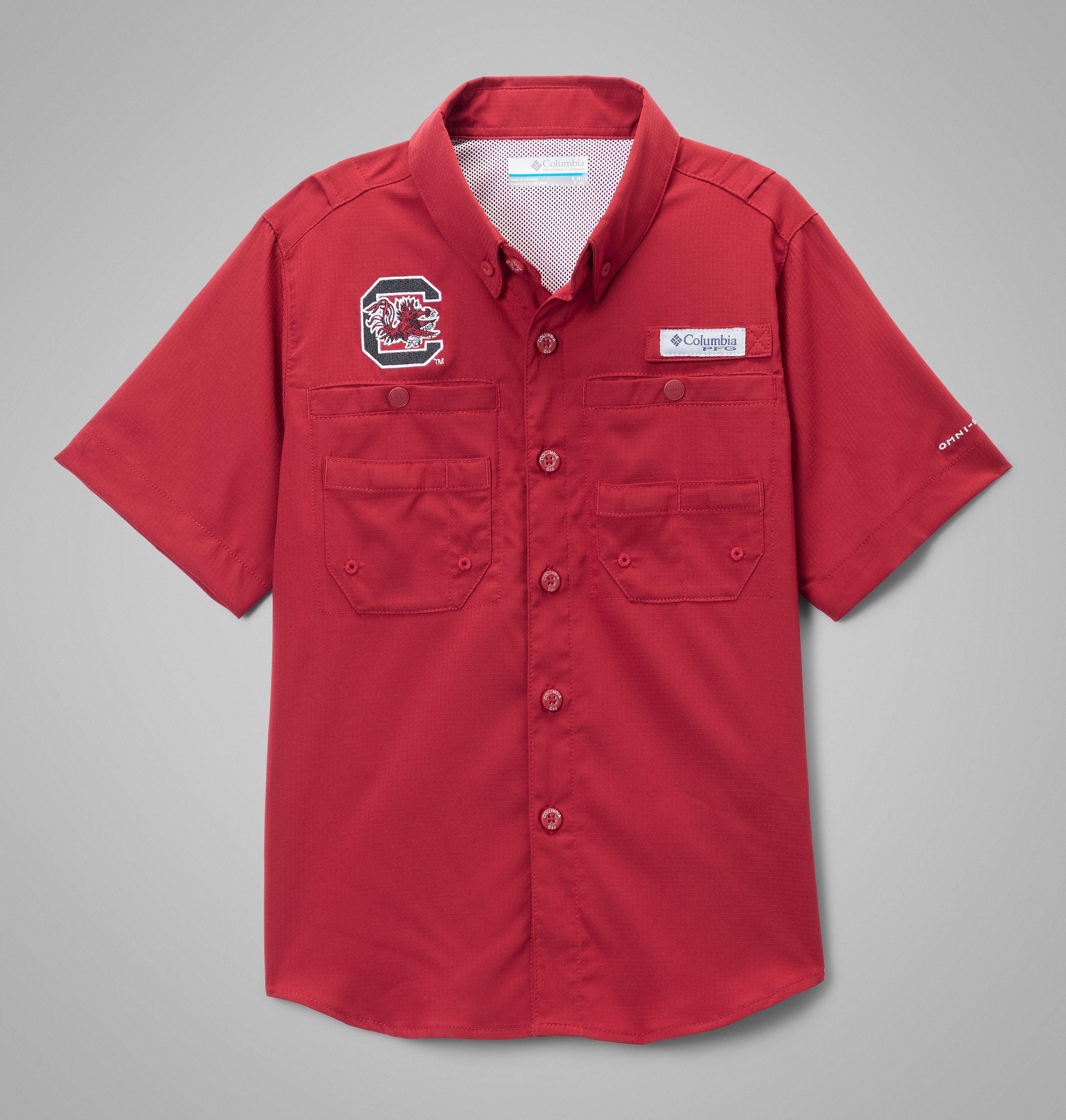 Kids' Collegiate PFG Tamiami Short Sleeve Shirt - South Carolina