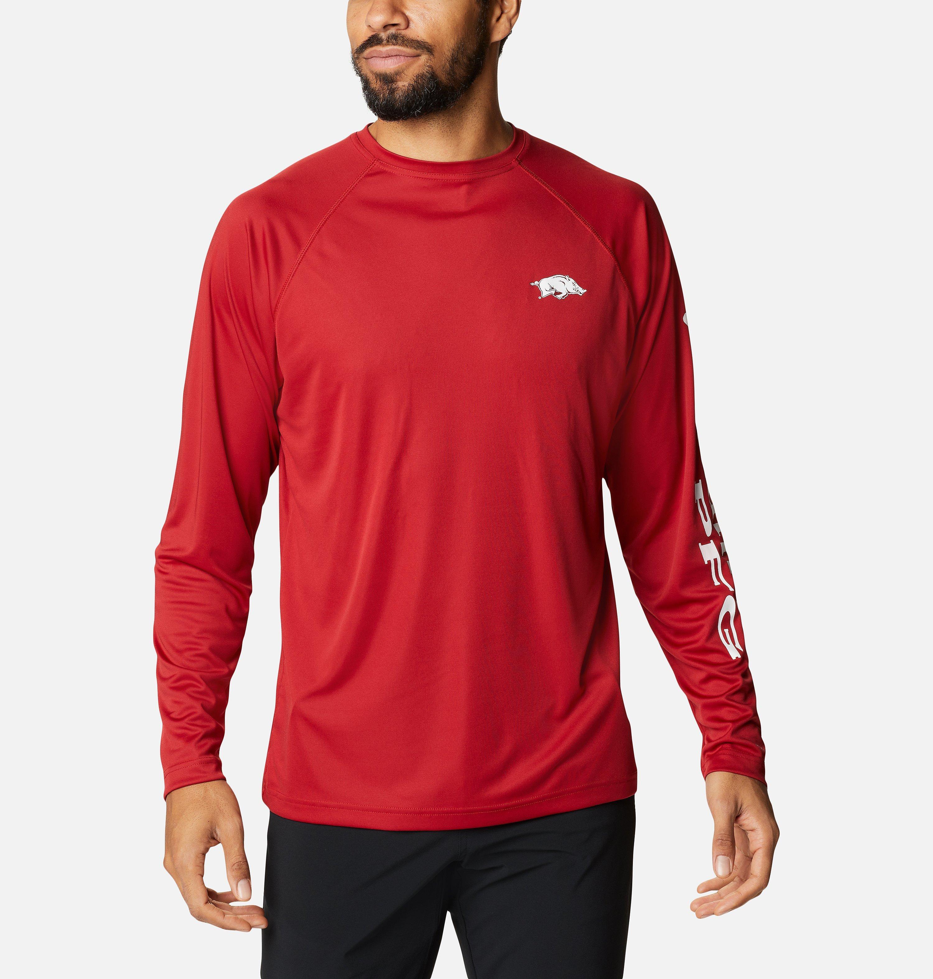 Men's Collegiate Terminal Tackle LS Shirt - Arkansas